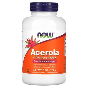 NOW Foods, Acerola 4:1 Extract Powder, 6 oz (170 g)