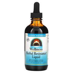 Source Naturals, Wellness Herbal Resistance Liquid™, Alcohol Free, 4 fl oz (118.28 ml)