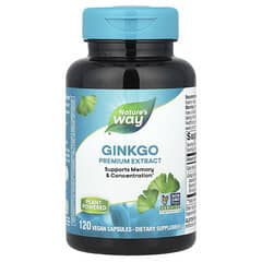 Nature's Way, Ginkgo Premium Extract, 120 Vegan Capsules