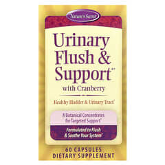 Nature's Secret, Urinary Flush & Supportยฎ with Cranberry, 60 Capsules
