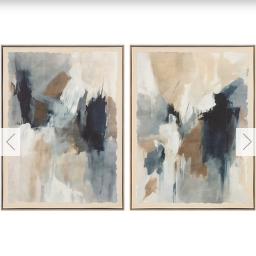 Hand Finished Misty Abstract Canvas