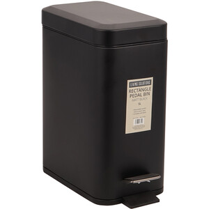 Rectangle Pedal Bin 5L - Black