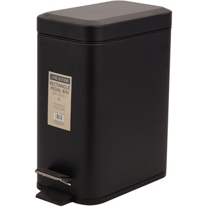 Rectangle Pedal Bin 5L - Black - Image 2