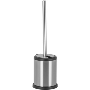 Touch Proof Toilet Brush Holder - Silver