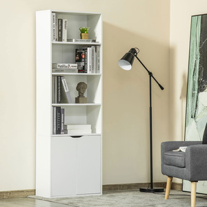 HOMCOM 4 Shelves Tall Bookcase