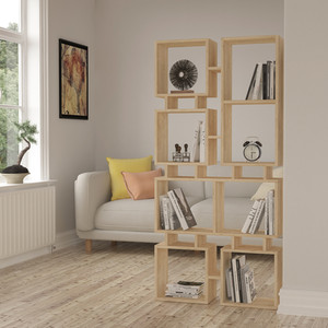 Rail Bookcase Modern Display Unit - Image 2
