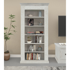 LOFT24 Malati Bookcase in Cream - cream