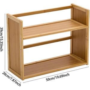 Bamboo Desktop Bookshelf