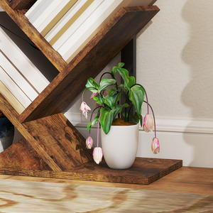 HOMCOM 5-Tier Tree Bookshelf