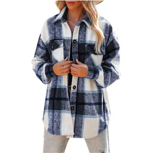 Autumn and Winter Checkered Jacket