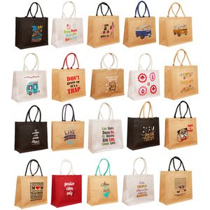 Natural Jute Shopping Bags - Image 2