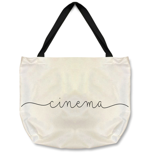 Text Cinema Designer Tote bag - White