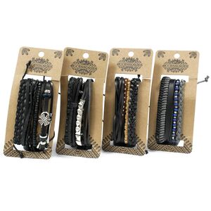 Mens Bracelet Sets Macho (asst) - Black