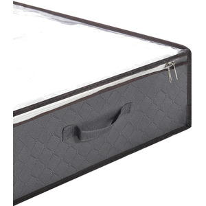 Fabric Storage Box for Clothes and Quilts - Grey - Image 3