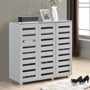Euston 3 Door Shoe Storage Cabinet Unit - Image 2
