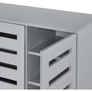 Euston 3 Door Shoe Storage Cabinet Unit - Image 3
