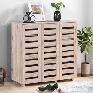Euston 3 Door Shoe Storage Cabinet Unit - Image 4