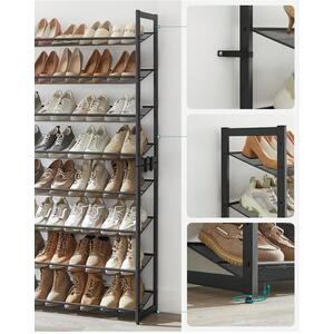 SONGMICS 8-Tier Stackable Shoe Rack - Image 4