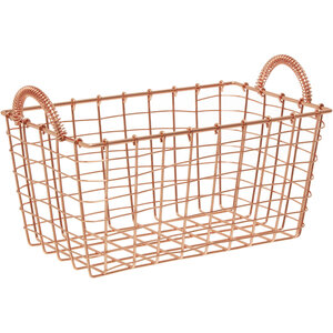 Vertex Rectangular Basket - Gold