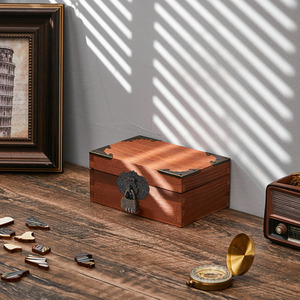 Lockable Pine Storage Box with Reinforced Edges - Image 2