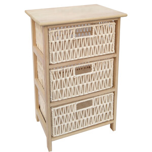 Palma 3-Drawer Cabinet - Cream
