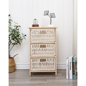 Palma 3-Drawer Cabinet - Cream - Image 2