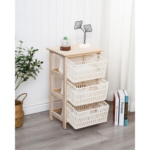 Palma 3-Drawer Cabinet - Cream - Image 4