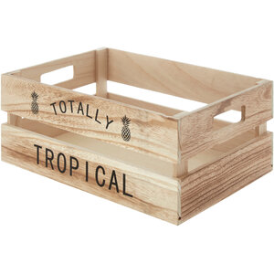 Naresso Natural  Wood Tropical Fruit Crate - Natural