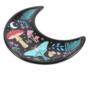 Celestial Crescent Moon Trinket Dish - Multicolor