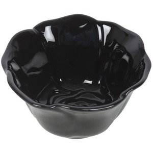 Ceramic Black Rose Trinket Dish - Black