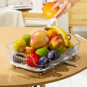 Kitchen Dish Vegetables Fruits Drying Rack - Transparent