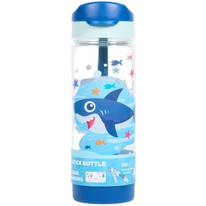 Shark Print Ice Stick Bottle - Blue
