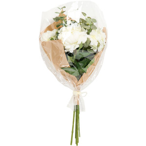 Hydrangea Eucalyptus Queen Annes Lace Bouquet - White