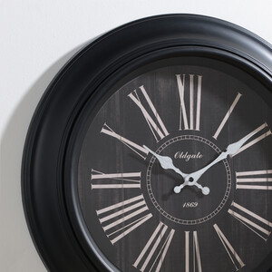 Round Wall Clock - Black - Image 2