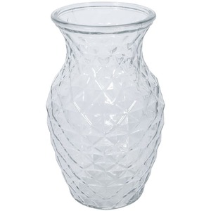 Textured Sweetheart Vase - Clear