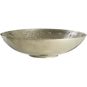 Hempstead Large Nickel Finish Bowl - Silver
