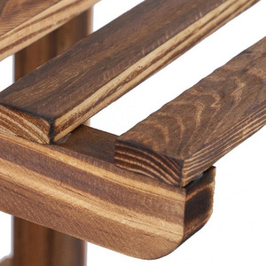 5-Tiered Wooden Plant Stand - Brown - Image 2