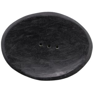 Elegant Oval Black Marble Soap Dish for All Dcors - Black