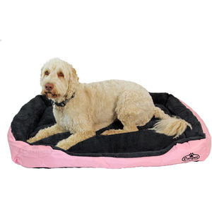 Faux Fur Dog Bed in PinkGrey XL - Grey - Image 2