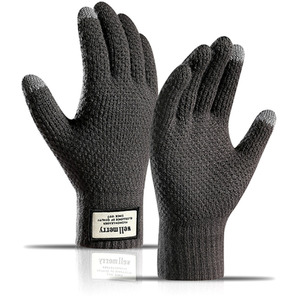 Winter Warm Knitted Men's Touch Screen Gloves