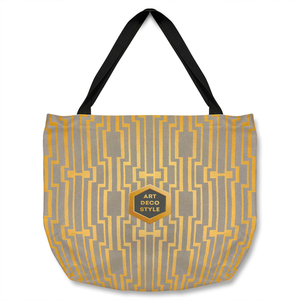 Art Deco Style Tote bag - Gold