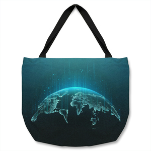 Map Of The Planet Tote bag - Blue