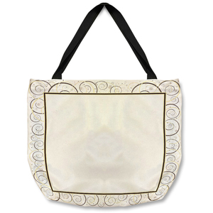 Swirling Frame Tote bag - Gold